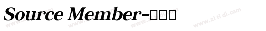 Source Member字体转换